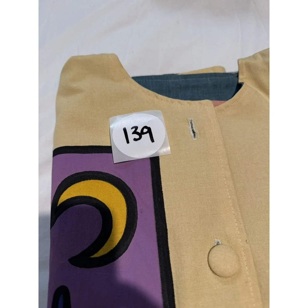 Vintage Hand Painted Art Jacket - Primitive Hip Abstract Museum - XL/XXL